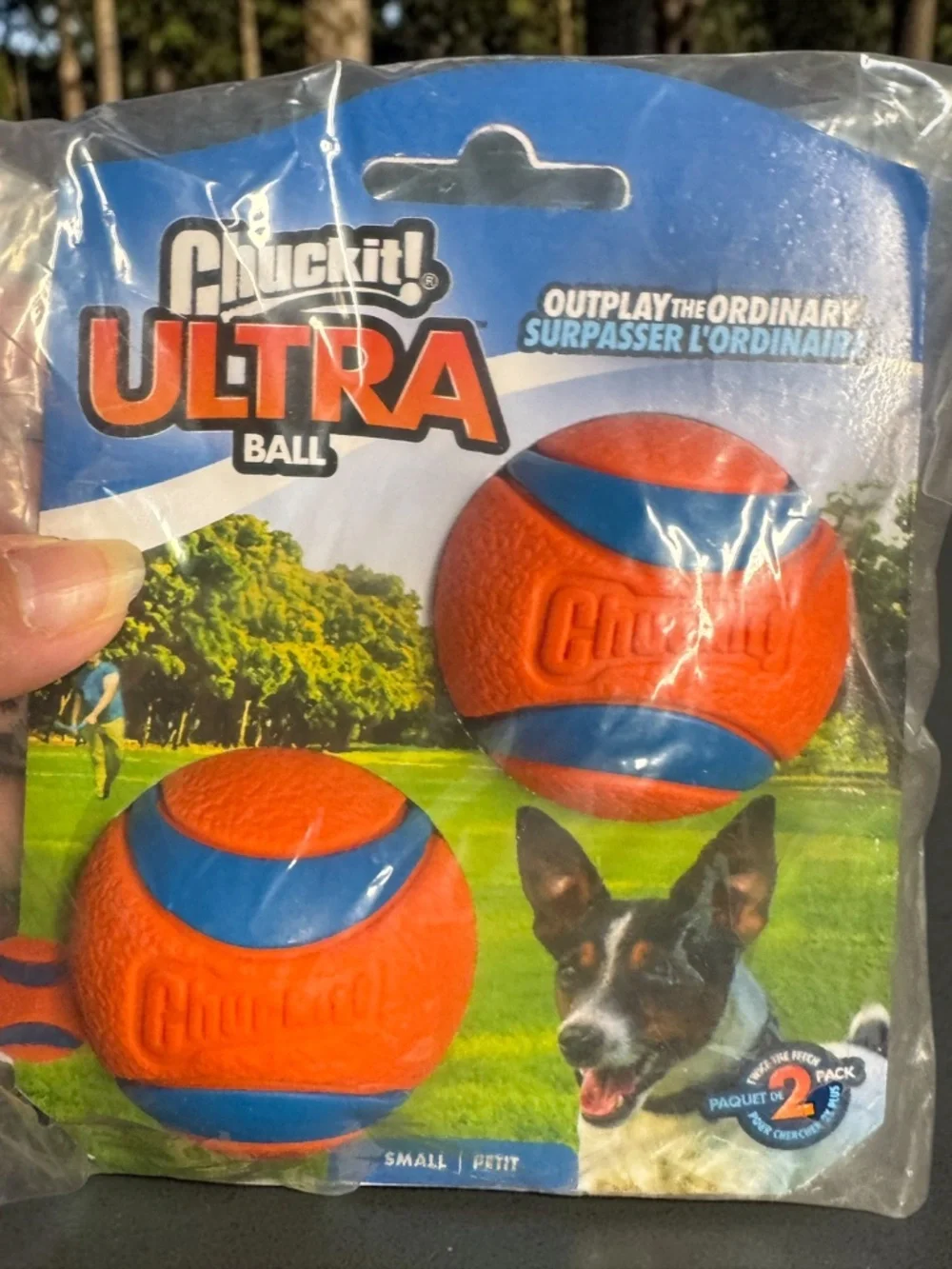Chuckit! Ultra Ball 2-Pack Small Durable Fetch Dog Toys NWT